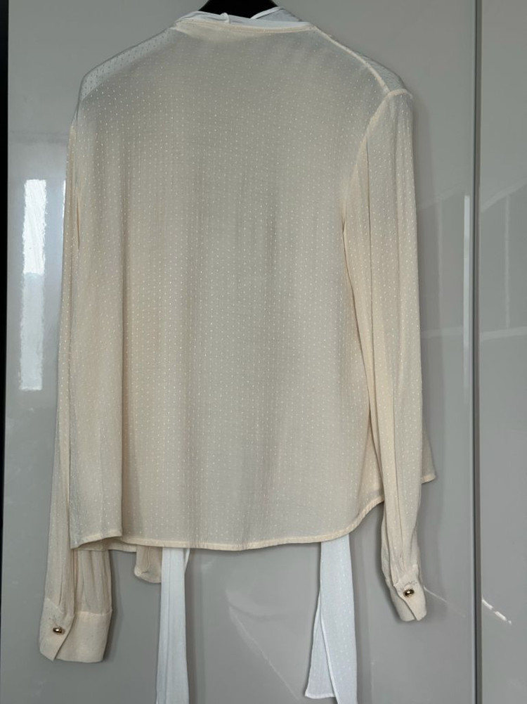 마인 엠브로이더리 타이 블라우스 55사이즈 이미지