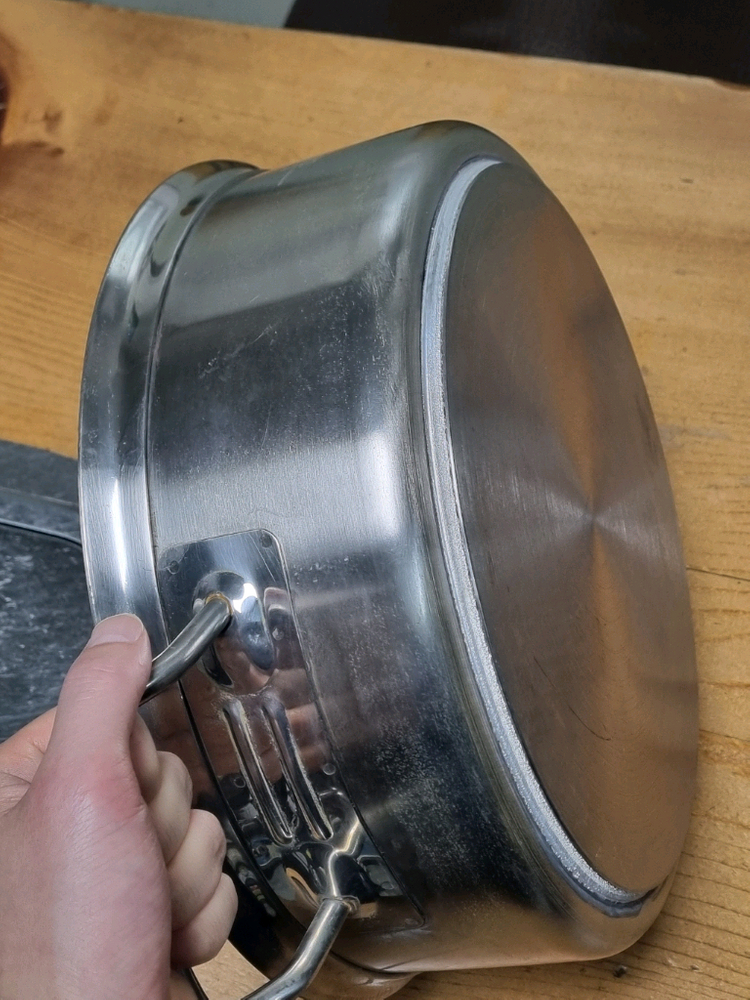 샤브샤브 훠궈 3칸 스테인레스 냄비. 인덕션냄비 이미지