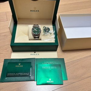 롤렉스 오이스터 퍼페추얼 그린 op36 126000 이미지