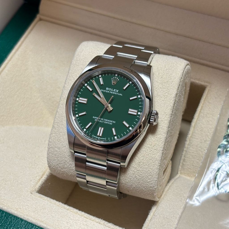 롤렉스 오이스터 퍼페추얼 그린 op36 126000 이미지