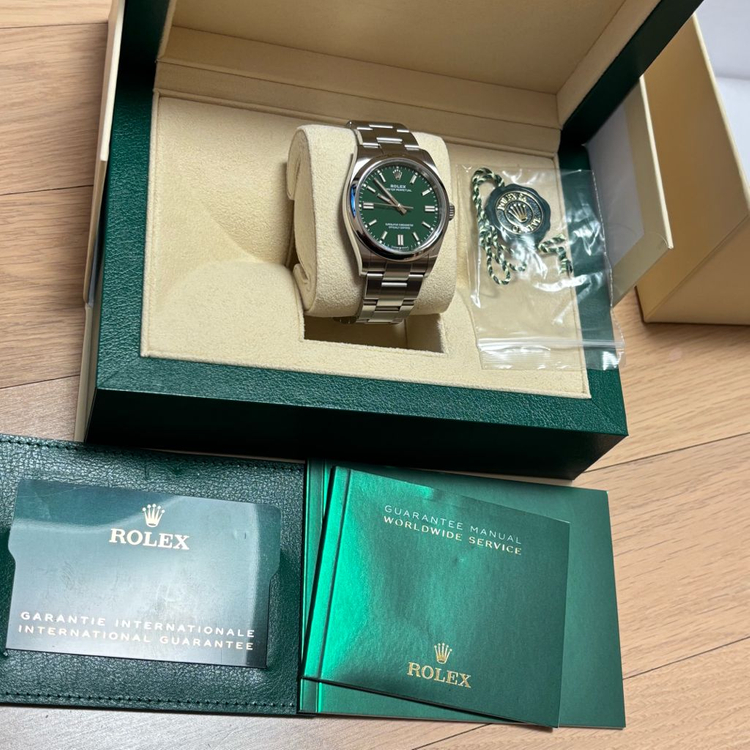 롤렉스 오이스터 퍼페추얼 그린 op36 126000 이미지