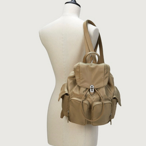 분크 헤이 더블 포켓 백팩 미듐 베이지 이미지