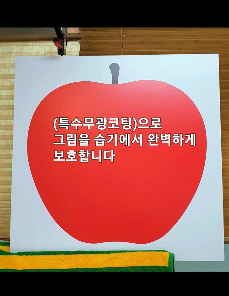 엔조마리 사과액자 90x90cm 이미지