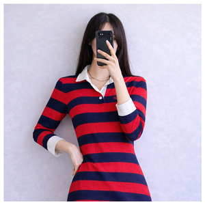 Y2K 타미힐피거클래식Tommy Hilfiger스트라이프 카라 원피스 이미지