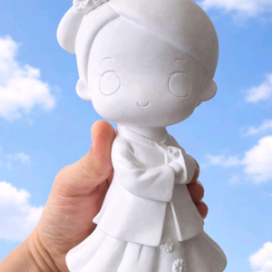 한복소녀 감성 DIY 석고 저금통 세트 이미지