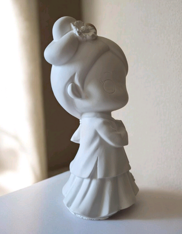 한복소녀 감성 DIY 석고 저금통 세트 이미지