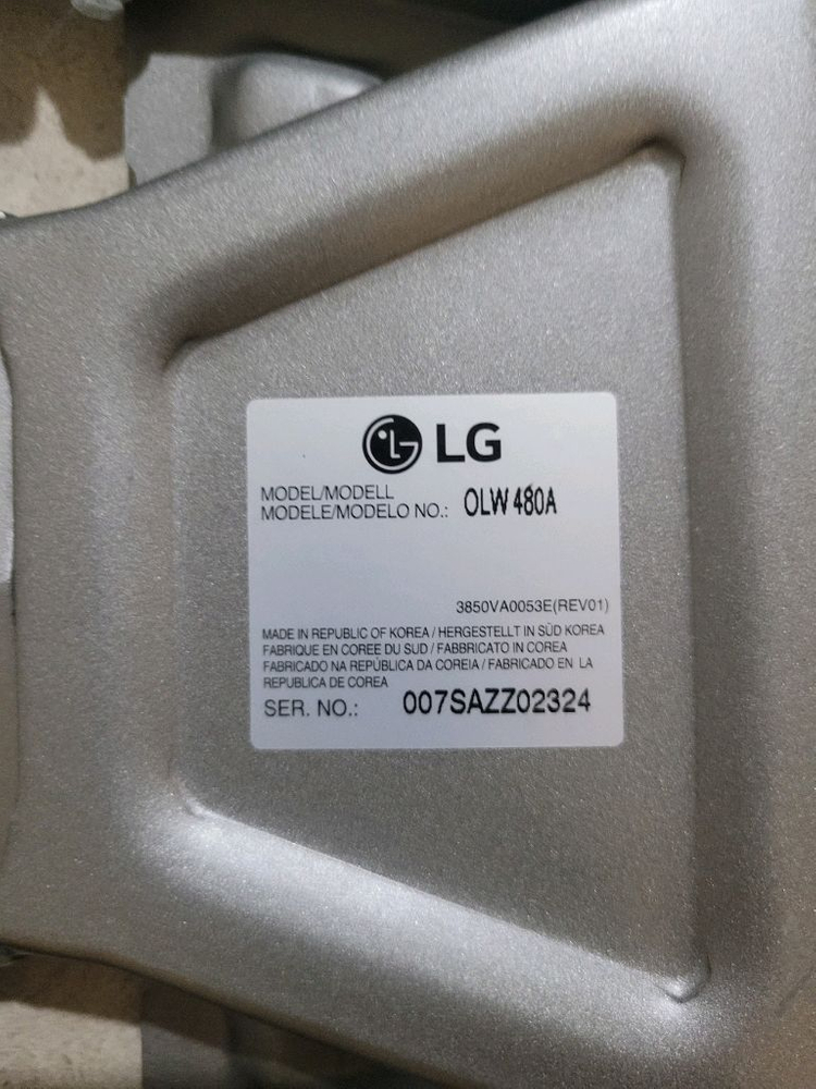 엘지 tv 벽걸이 브라켓 OLW480A 이미지