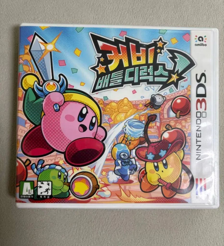 닌텐도 3ds 커비 배틀디럭스 곽 팩 칩 이미지