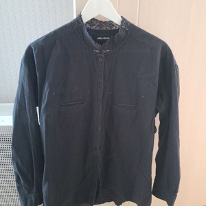 ZADIG&VOLTAIRE 쟈딕앤볼테르 봄여름 레이스 셔츠 블라우스 XS 블랙 자딕 이미지