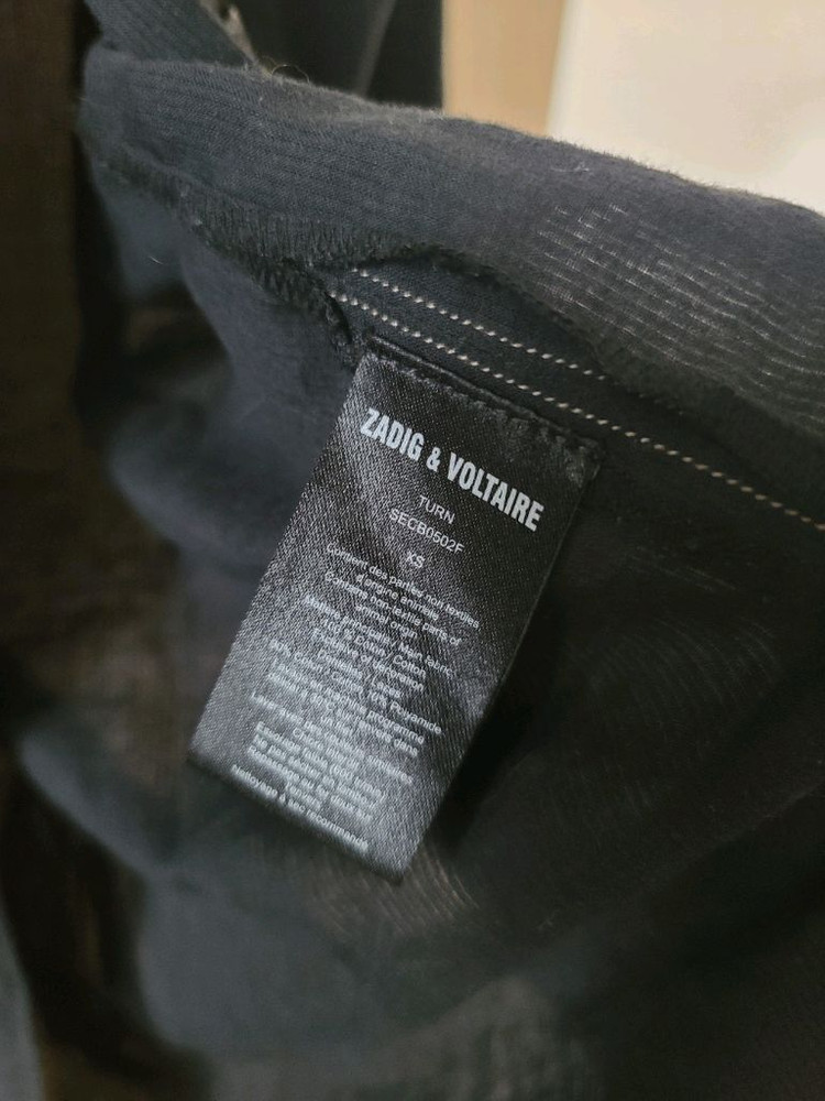 ZADIG&VOLTAIRE 쟈딕앤볼테르 봄여름 레이스 셔츠 블라우스 XS 블랙 자딕 이미지