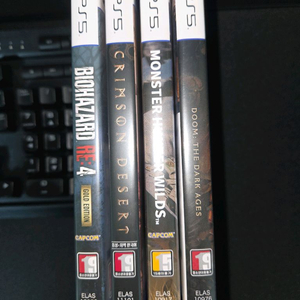 ps5 몬헌와일즈,둠다크에이지,붉은사막,바하4re 팝니다 이미지