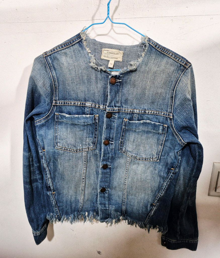 커렌트 엘리엇 CURRENT/ELLIOTT 데님 컷오프 자켓 이미지