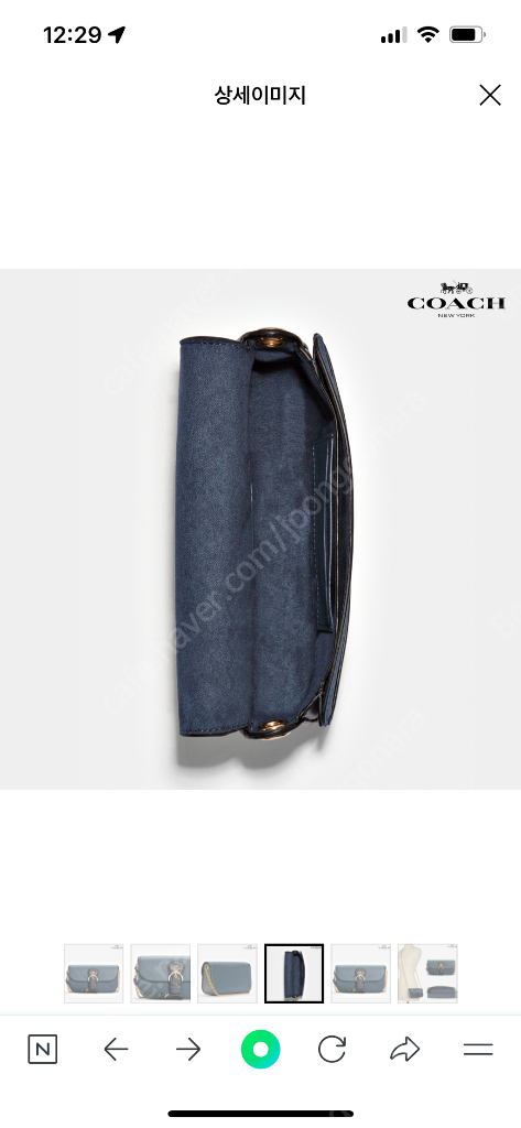 코치 리얼레더 크로스백 새상품 이미지