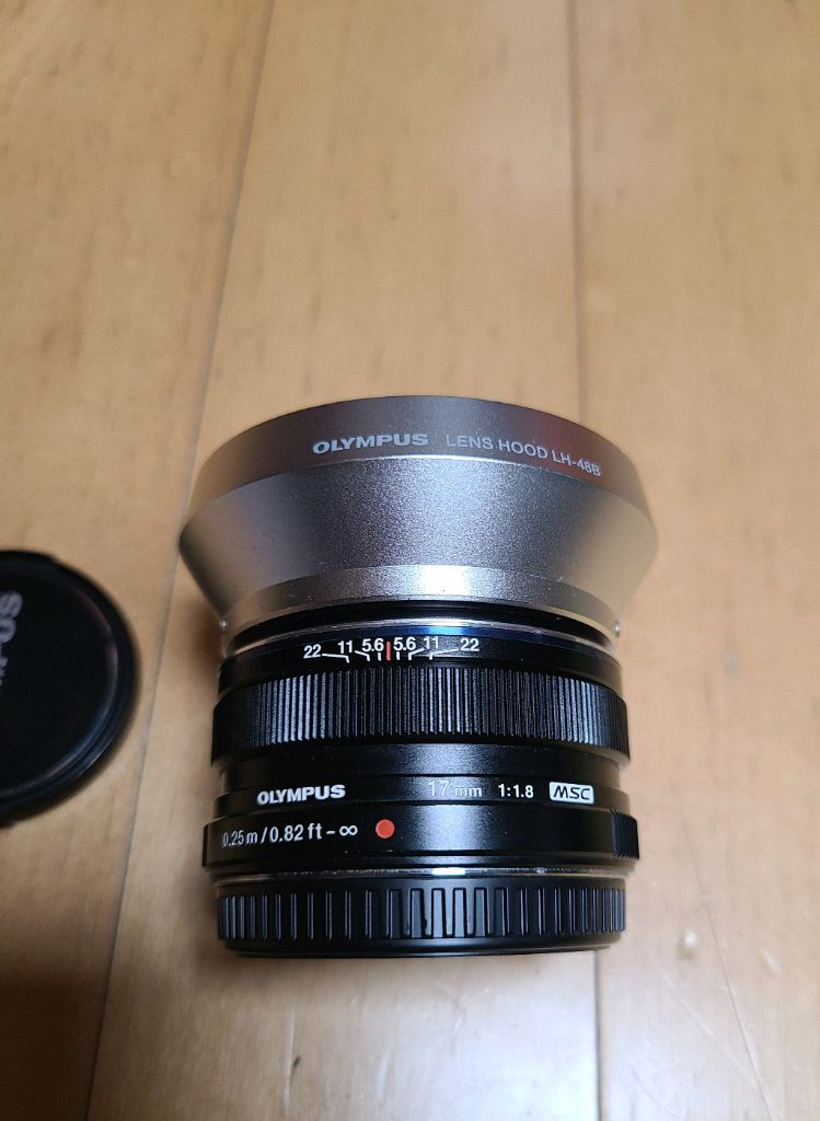 올림푸스 17mm f1.8 17.8 마포 렌즈 + 정품 후드 이미지