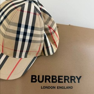 (정품/키즈L) 버버리 빈티지 체크 키즈 야구 모자 이미지