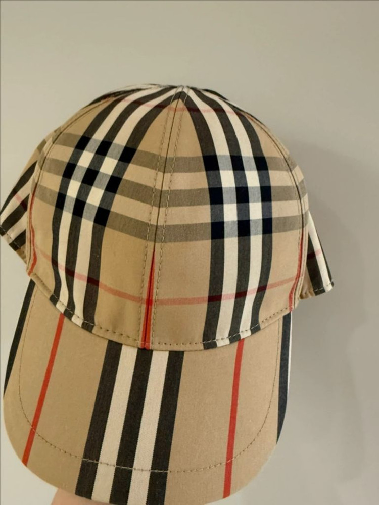 (정품/키즈L) 버버리 빈티지 체크 키즈 야구 모자 이미지