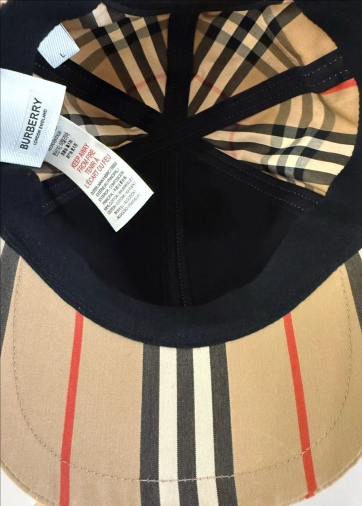 (정품/키즈L) 버버리 빈티지 체크 키즈 야구 모자 이미지