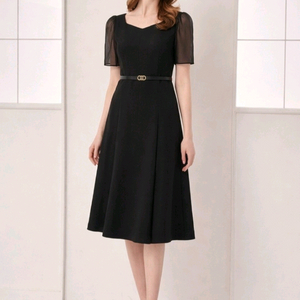 JJ지고트 시스루 슬리브리스 원피스 55사이즈 이미지