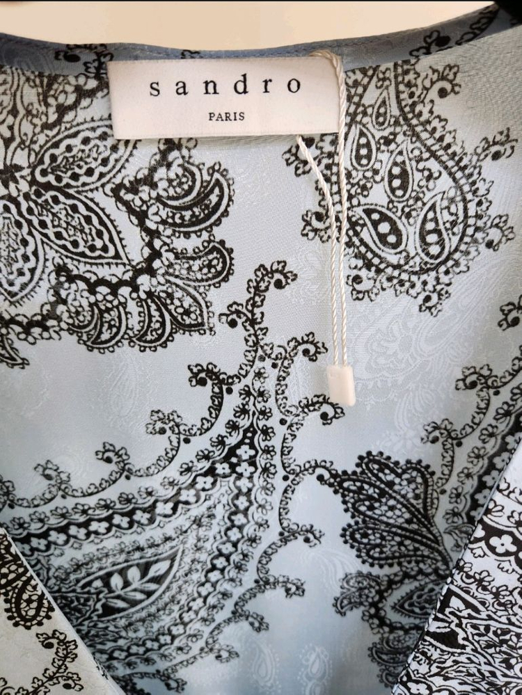 산드로 페이즐리 실크블렌드 원피스 36사이즈(새상품) 이미지