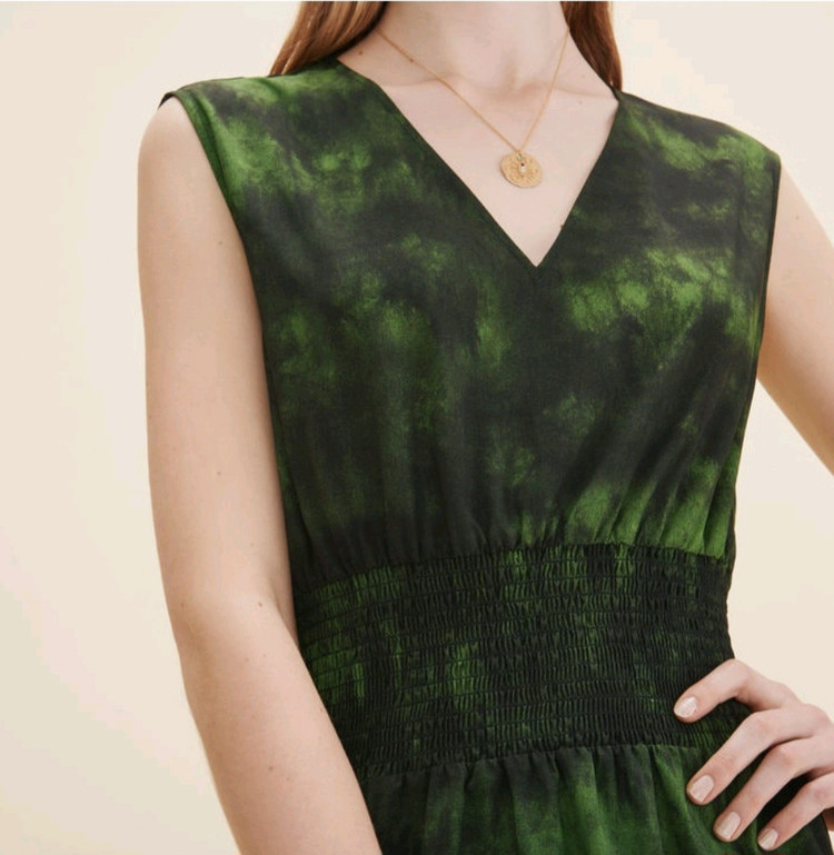 마쥬 실크블렌드 스모킹밴드 맥시롱원피스 1사이즈 이미지