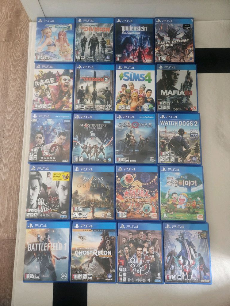 플레이스테이션4 게임 타이틀 모음 이미지