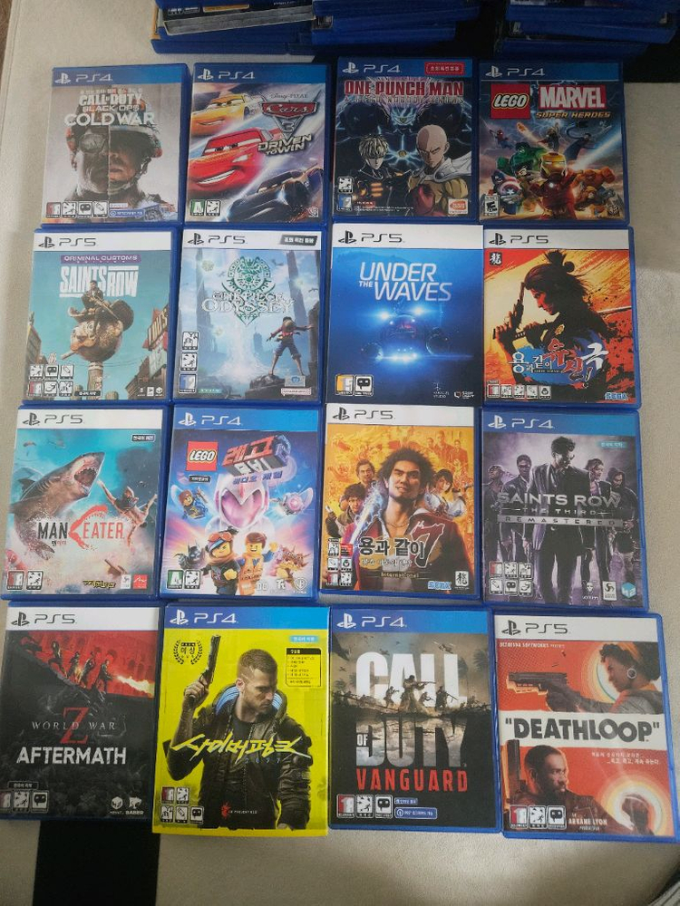 플레이스테이션4 게임 타이틀 모음 이미지