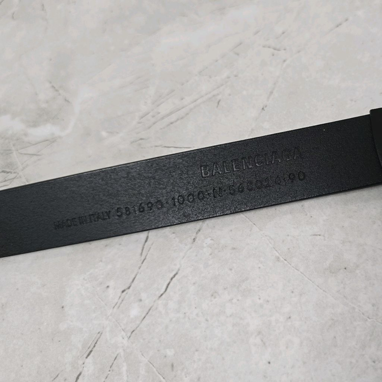 발렌시아가 BB 로고 벨트 90사이즈 판매 이미지