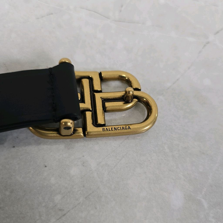 발렌시아가 BB 로고 벨트 90사이즈 판매 이미지