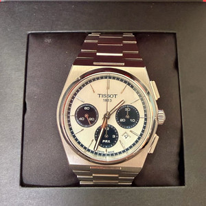 티쏘 prx 크로노그래프 + 가죽 스트랩 포함