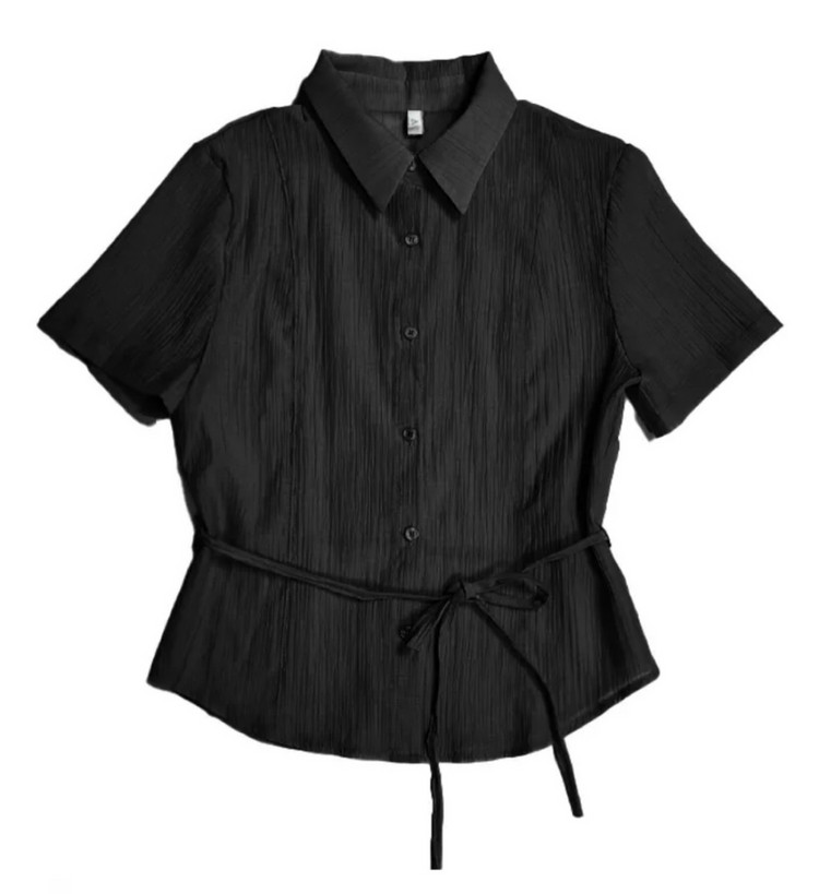 [마지막 가격내림/새상품/무배]스트링 베이 블라우스 이미지