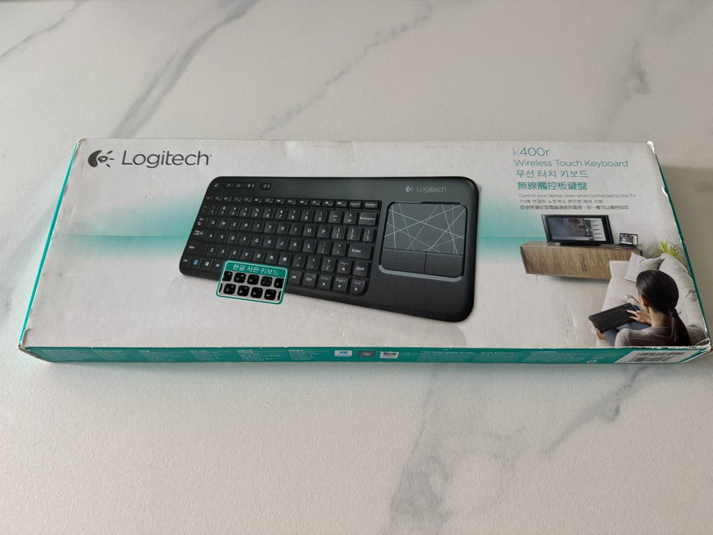 [로지텍 코리아 정품] 트랙패드가 달린 무선 터치 키보드 판매 합니다. 이미지