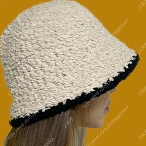 아이보리 벙거지 류이서 모자 초 부드러움 새상품 이미지
