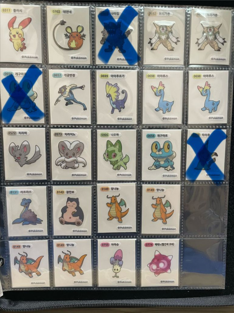 포켓몬 띠부씰 시즌3.시즌4 이미지