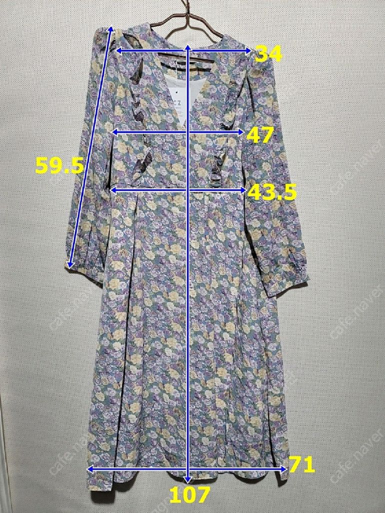 여성패션 꽃무늬원피스 롱원피스 55 66 이미지