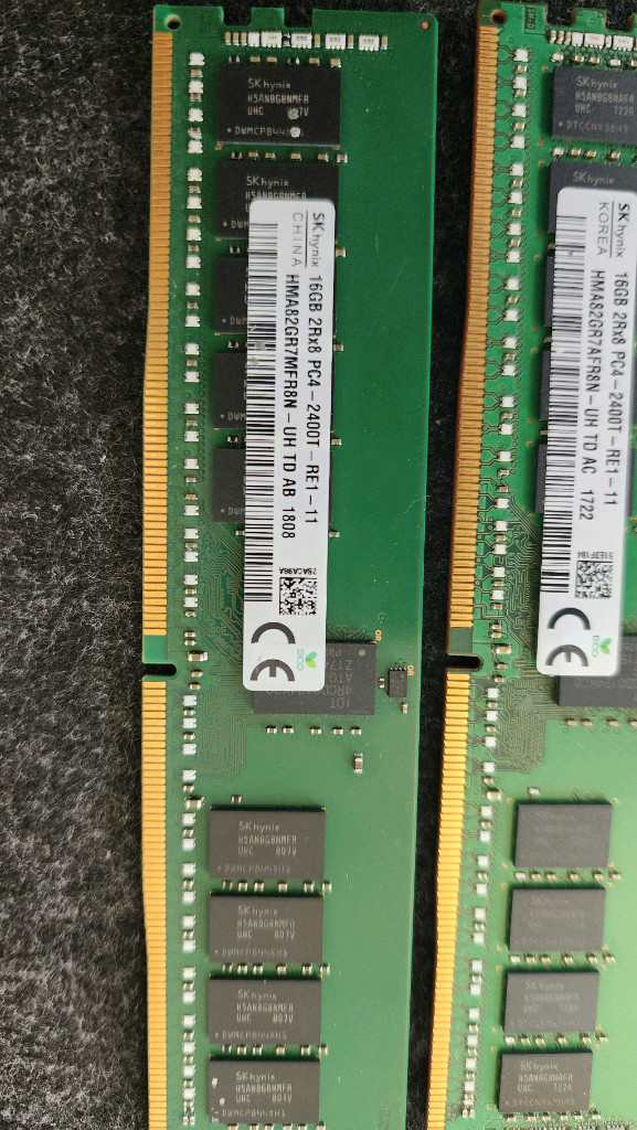 DDR4 하이닉스 램16GB 서버 ecc reg 이미지