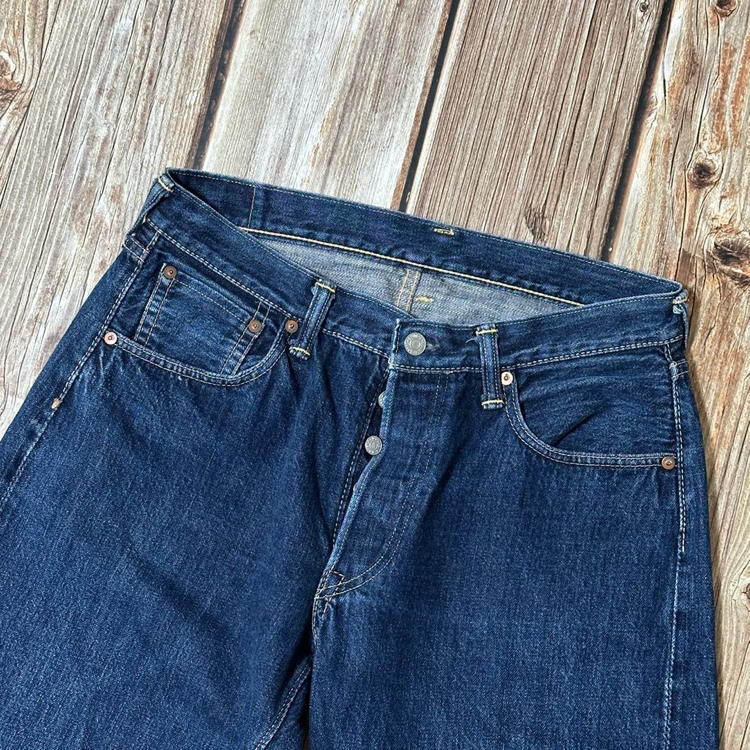 더블웍스 by 웨어하우스 Lot.DW5P 셀비지 데님 팬츠 33 사이즈 이미지