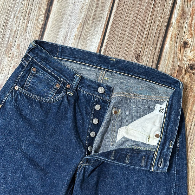 더블웍스 by 웨어하우스 Lot.DW5P 셀비지 데님 팬츠 33 사이즈 이미지