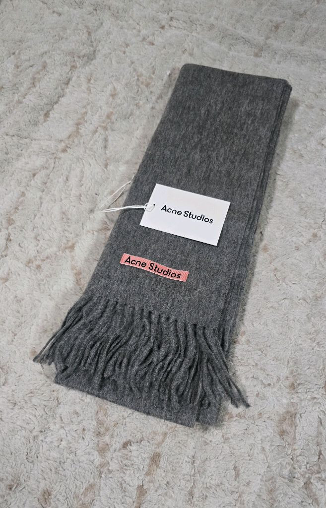 아크네 스튜디오캐나다 뉴 오버사이즈 울 머플러 목도리 그레이멜란지 이미지