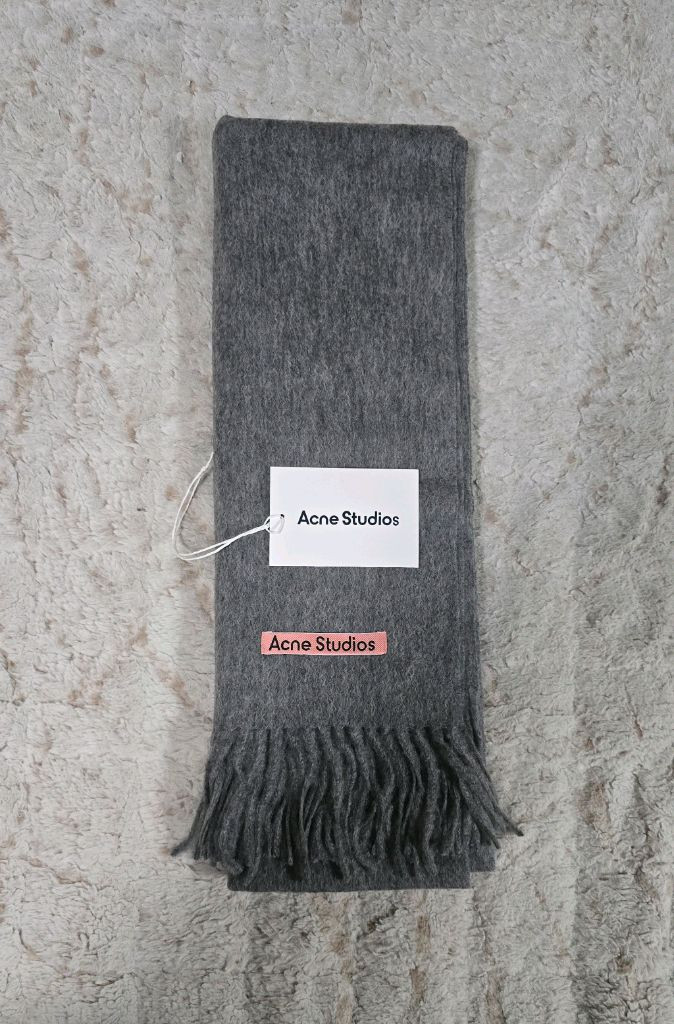 아크네 스튜디오캐나다 뉴 오버사이즈 울 머플러 목도리 그레이멜란지 이미지