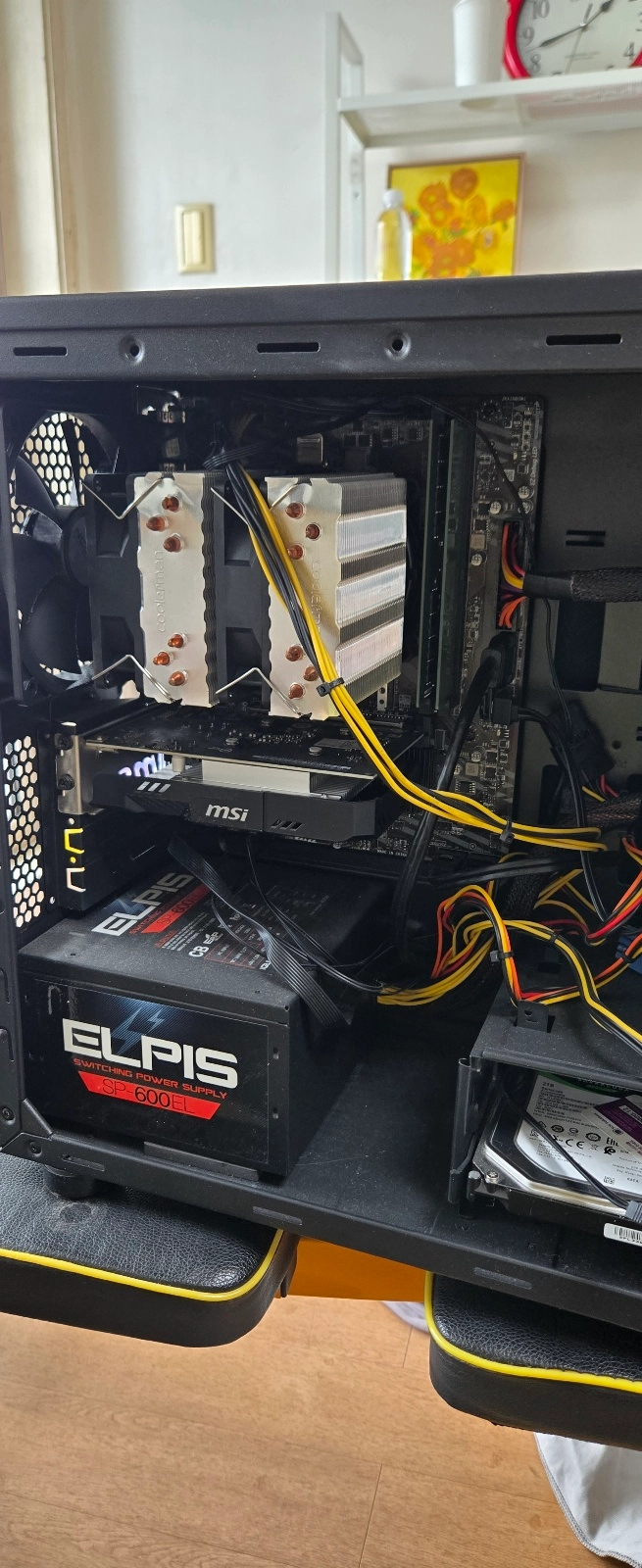 고성능 사무용 데스크탑 i7-10700, msi h410m-a pro, 8G ram, 그래픽카드, 파워 600, 이미지
