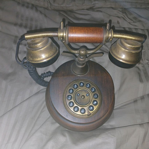 빈티지 회전식 전화기 이미지