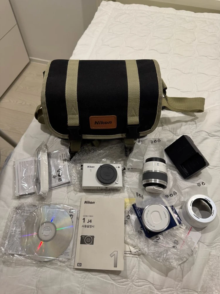 니콘 Nikon 1 J4 카메라 화이트 + 렌즈 풀세트 - 안심되는 중고거래