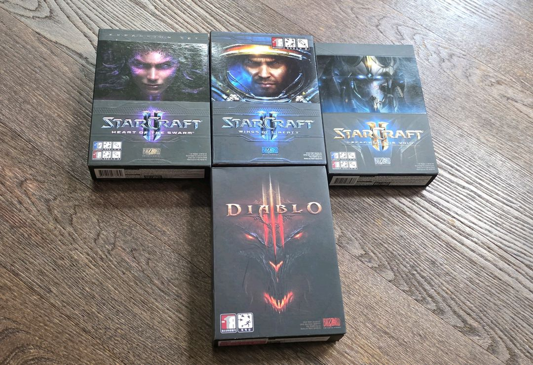스타크래프트2, 디아블로3 cd 게임 이미지