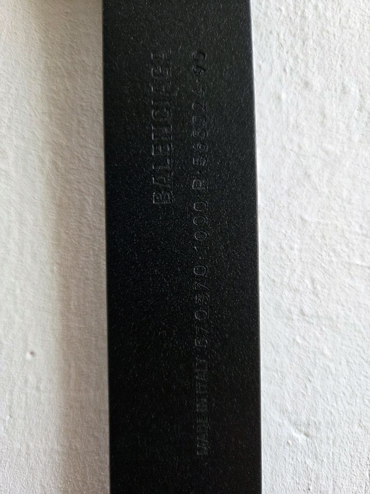 (새제품급)발렌시아가 BB로고 벨트 검정 90사이즈 이미지