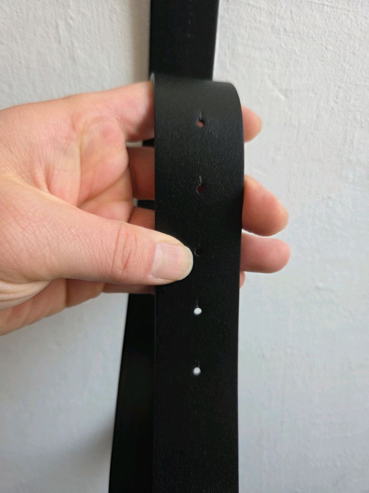 (새제품급)발렌시아가 BB로고 벨트 검정 90사이즈 이미지