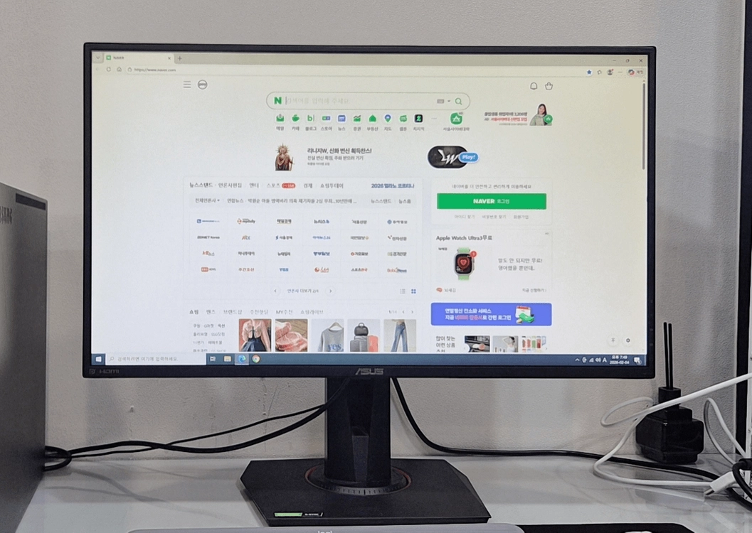 ASUS게이밍모니터 27인치 피벗가능 165Hz VG278QR FHD 이미지