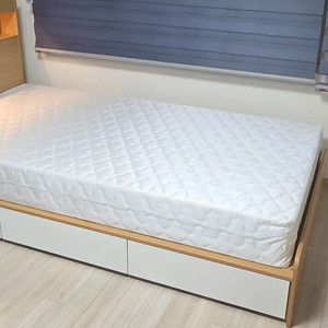 LED 수납 침대 프레임 슈퍼싱글 + 매트리스 세트 이미지