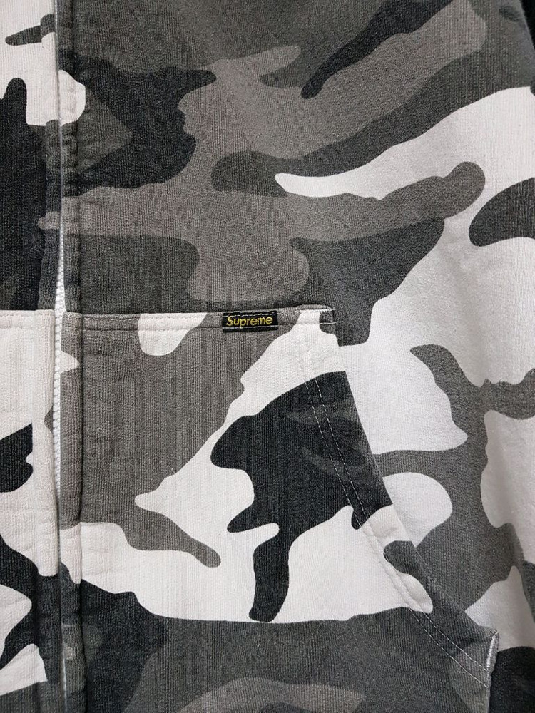 슈프림 워크 후드 집업 티셔츠 스노우 카모 24FW 이미지