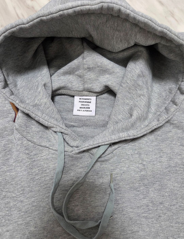 베트멍 오버핏 크롭 백로고 후드티 이미지