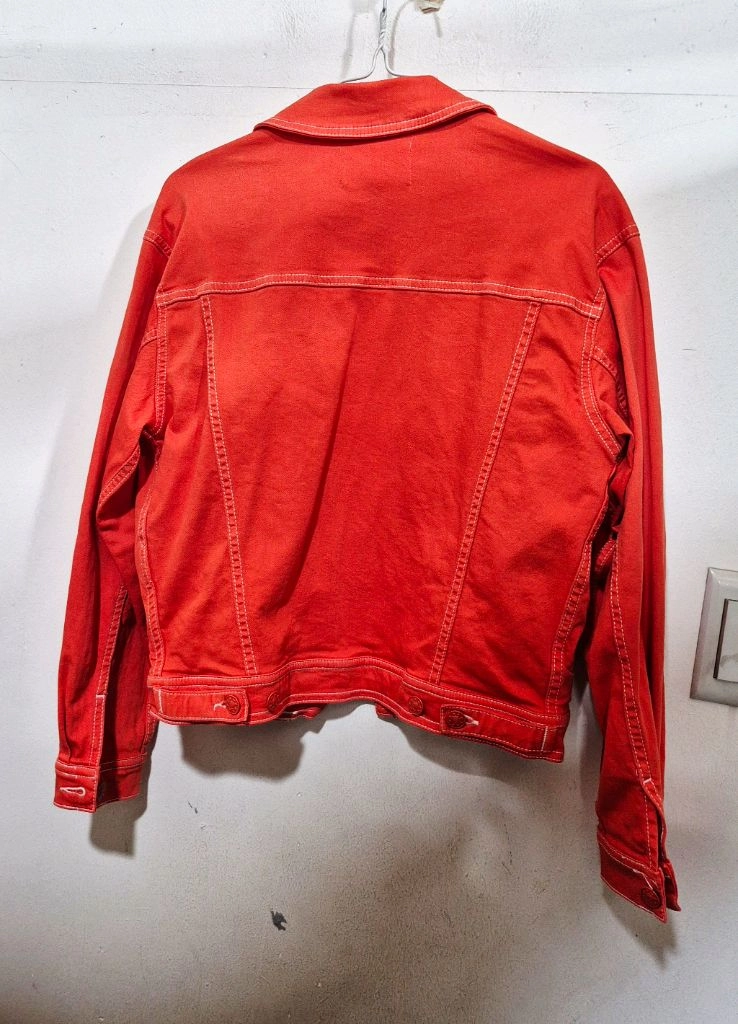 끌로디피에로 CLAUDIE PIERLOT 레드 데님 자켓 이미지